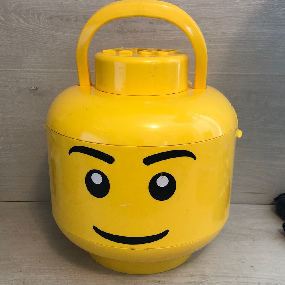 LEGO Sort & Store X-Large 12" Yellow Head Sorting & Storage Carrying Case EMPTY